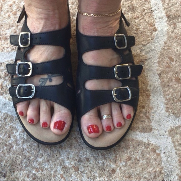 SAS Mystic - Slingback black Sandal size 7.5 - Picture 6 of 9